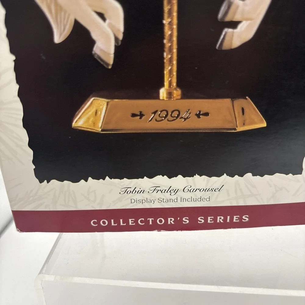 Vtg~Hallmark Ornaments~Tobin Fraley Carousel Horses~Lot of 2~1993 & 1994